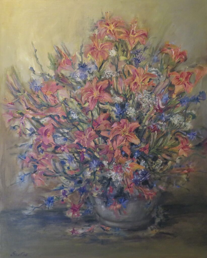 Tiger Lily Bouquet, Oil